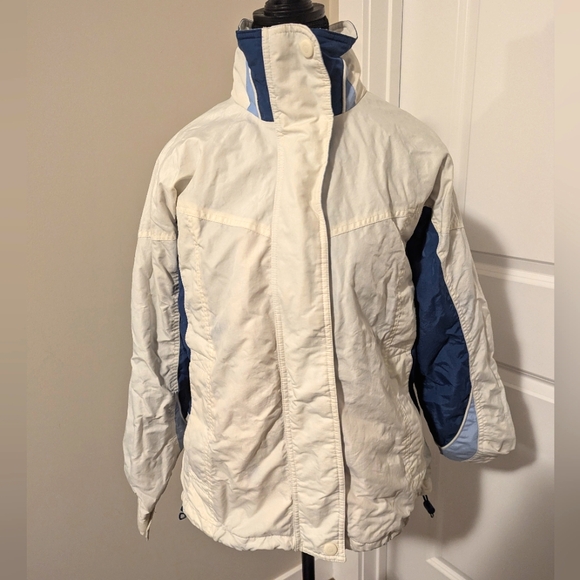 REITMANS | 3 in 1 winter ski, snow jacket coat blue and cream, fleece, small - Picture 2 of 4